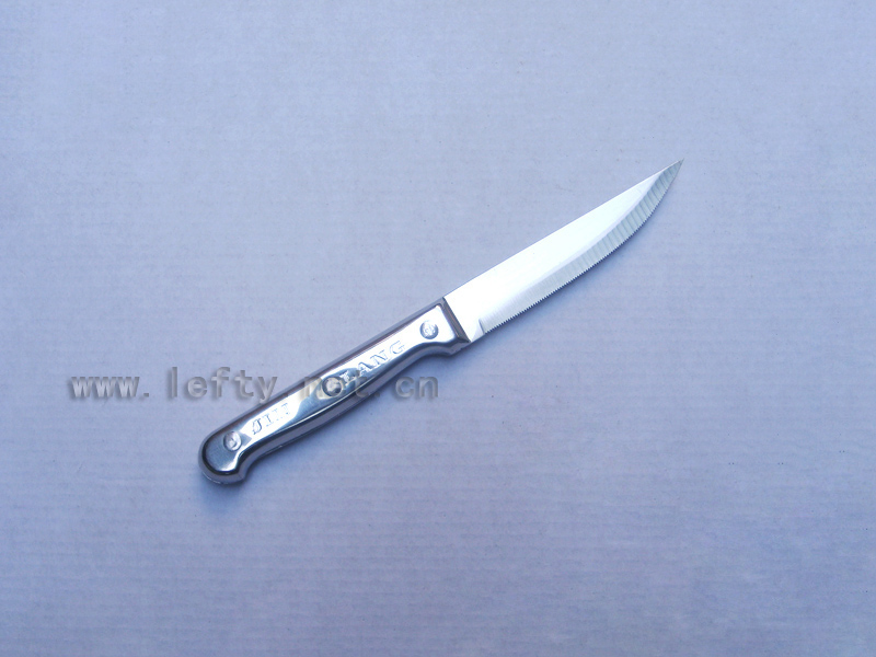 left-handed stainless steel steak knife