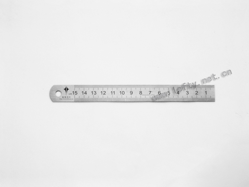 left-handed steel ruler(15cm)