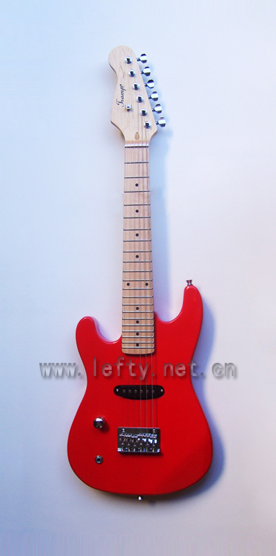 left-handed children's electric guitar (df04-red)