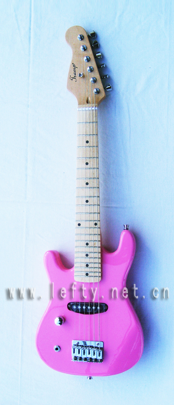 left-handed children's electric guitar (df04-pink)